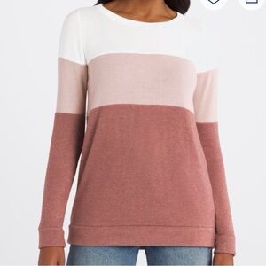 Pink Clover Ameya Colorblock Knit Top